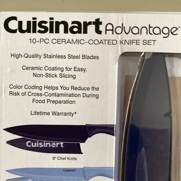 NWT CUISINART Advantage 10 Piece Knife Set - Picture 2 of 5